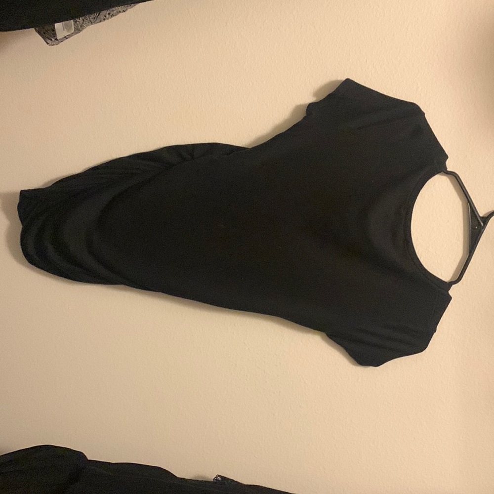 black mini dress